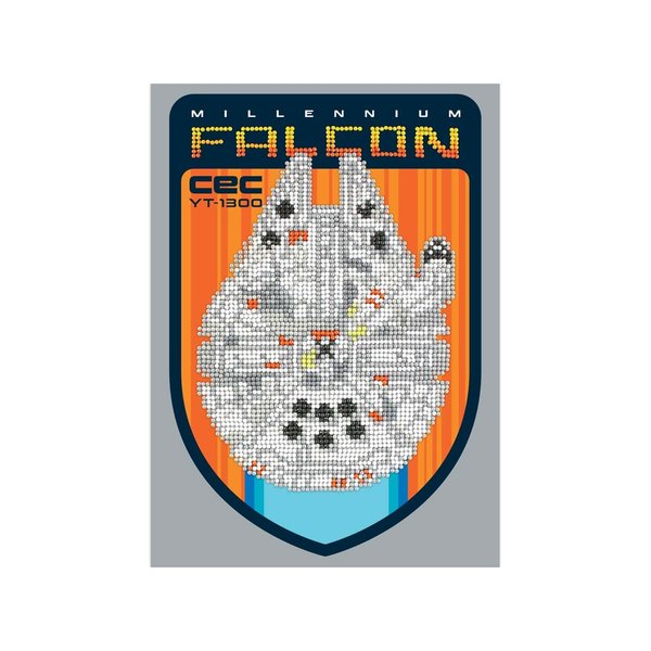 Camelot Dotz Diamond Art Kit 8.7"X12.2"-Star Wars CEC YT-1300, Mfalcon Multi