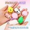 PNIOTAIN 48Pcs Squishies Mochi Squishy Toy, Kawaii Squishies Party Favors for Kids, Squishy Stress Relief Fidget Toys Classroom Prizes for Kids Birthday Party Favors