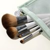 EcoTools On-The-Go Makeup Brush Kit, Travel-Friendly Brush Set, Mini-Size Makeup Tools for Powders, Blush, Bronzer, & Eyeshadows, Eco-Friendly, Synthetic Bristles, Cruelty-Free & Vegan, 5 Piece Set