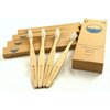 Blue Ocean Natural Bamboo Toothbrush Eco-Friendly, Soft Bristles, Pack of 4