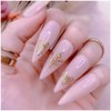 SONGJIE Golden Flowers Nail Art Stickers Decal 12 Sheets 3D Self-Adhesive Gold Flower Leaf Lace Nail Supplies Flower Nail Stickers Geometry Line Nail Designs for Women Girls Nail Art Decorations