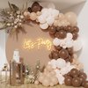 Brown Balloons Garland Arch Kit Double-Stuffed Nude Balloons Tan Coffee Brown Blush Neutral Balloons Jungle Theme Woodland Baby Shower Birthday Party Decorations