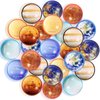 Tivcck 24 Pcs Bouncy Balls,Small Bouncing Balls,Space Solar System Planet Theme Bouncy Balls,32mm Rubber Balls for Kids Party Favors Prizes Birthday Gift Bag Filling(Planet Bouncy Balls)