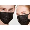 Premium Disposable Face Mask Black Safety Breathable Anti-Dust Mask Mascara Facial for Personal Care Protection (1 Pack Of Black Adult 50 Pcs)
