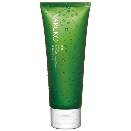 Naruko Tea Tree Purifying Kaolin Clay Mask & Facial Cleanser 2 in 1 for Exfoliating, Pore Clearing, Oil-absorbing 4.2 OZ
