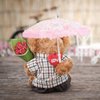 Totority Mini Umbrella Cute Doll Umbrella,15 Pcs Mini Parasol Toys Mini Lace Umbrella Beach Toys Small Parasol Prop Mini Vintage Umbrella Kids Play House Accessories Miniature Umbrella