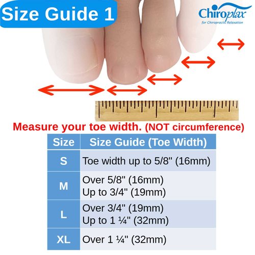 Chiroplax Toe Tubes Sleeves Protectors Cushions Fabric & Gel Lining Finger Toe Separator Tubing for Bunion, Hammer Toe, Callus, Corn, Blister (5 Pack, Size Medium)