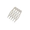 Metal Millinery or Veil Hair Comb 1" Wide - 10 Pieces (Silver)