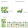 56Pcs Garbage Truck Birthday Party Supplies, Trash Truck Theme Birthday Decorations Set Includes Happy Birthday Banner Garbage Truck Hanging Swirls Garbage Truck Cake & Cupcake Toppers Balloons