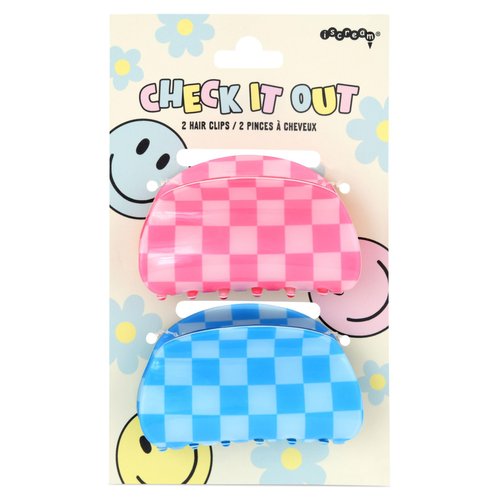 iscream Set of 2 Colorful 3&quot; Claw Hair Clips - Check it Out