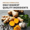 4-in-1 Turmeric and Garlic Supplements with Bioperine 2360 mg Turmeric Ginger Root Capsules with Garlic for Joint, Digestion & Immune Support (120 ct)