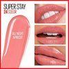 Maybelline Super Stay 24, 2-Step Liquid Lipstick Makeup, Long Lasting Highly Pigmented Color with Moisturizing Balm, All Night Apricot, Nude Orange, 1 Count