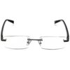 Foster Grant Men's Matrix Square Reading Glasses, Gunmetal/Transparent, 59 mm, +2.75