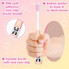 Dingion 24 Pieces Kids Toothbrush Children Manual Toothbrush Set Soft Bristles Contoured Bristles for Age 3 and Above Boys Girls Cute Colorful Toothbrush