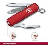 Victorinox Rally Swiss Army Knife, Compact 9 Function Swiss Made Pocket Knife with Magnetic Phillips Screwdriver, Bottle Opener and Key Ring – Red