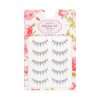 Manga Lashes Natural Look False Eyelashes with Clear Band, Japanese Anime Cosplay Eyelashes Asian Lahes, Reusable Fake Eye Lashes, 5 Pairs