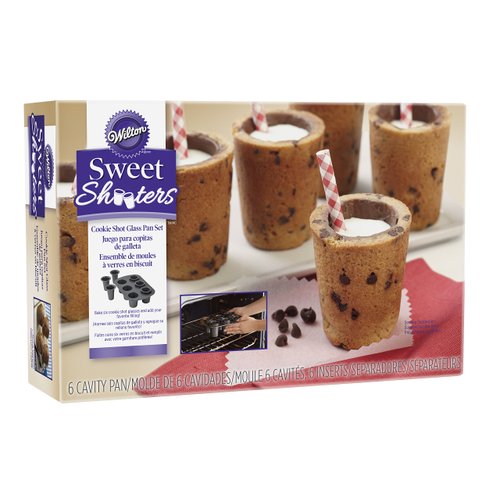 Wilton Cookie Shot Glass, 6-Cavity - Bake Perfect Sweet Shooters with this 6-Cup Cookie Shot Glass Pan, Non-Stick Round Pan Made of Steel