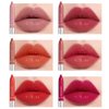 6Pcs Moisturizing Gloosy Nude Lipstick Set, Waterproof Long Lasting Non-Stick Cup 24 Hour Nude Mauve Red Lip Crayon Pencil Makeup Cosmetic Lip Liner Pen Set for Women Christmas Gifts (Lip Crayon B)