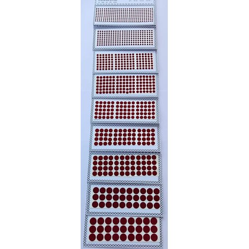 ATCUSA Deep Red Maroon Velvet Cards Dot Indian Bindi for women Tattoo Stickers Adhesive Body Jewe...