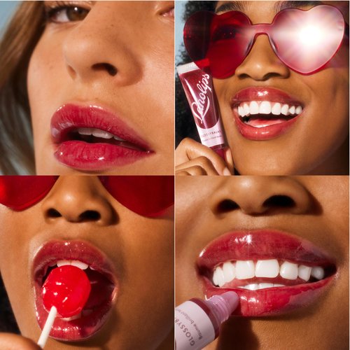 Lanolips Glossybalm, Berry - Ultra Hydrating Lip Gloss for Dry, Chapped, Cracked Lips - Flavored Natural Lip Balm with Lanolin, Vitamin E & Mica for Lip Care & Shine (12.5g/0.44oz)