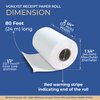 Vonlyst Receipt Paper for Clover Mini and Clover Mobile Thermal Printer 2 1/4 x 80 (10 rolls)