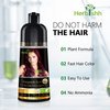 Herbishh Hair Color Shampoo for Gray Hair – Magic Hair Dye – Colors Hair in Minutes–Long Lasting–500 Ml–3-In-1 Hair Color–Ammonia-Free (Burgundy)