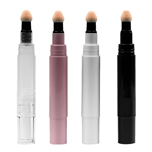 DOITOOL 4pcs Blush Dispenser Pen Cream Blusher Makeup Lipstick Small Empty Tube Empty Bottle Refillable Bottles Empty Makeup Tube Lip Sample Container Lip Tint Travel Lip Gloss Make up Pp
