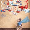 Packingmaster 30Ct Airplanes Hanging Swirl Home Decorations for Airplane Themed Birthday Baby Shower Party Supplies