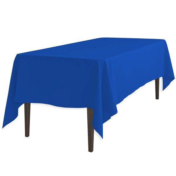 LinenTablecloth 60 x 102-Inch Rectangular Polyester Tablecloth Royal Blue