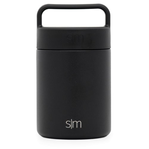 Simple Modern Food Jar Thermos for Hot Food | Reusable Stainless Steel Vacuum Insulated Leak Proof Lunch Storage for Smoothie Bowl, Soup, Oatmeal | Provision Collection | 12oz | Midnight Black