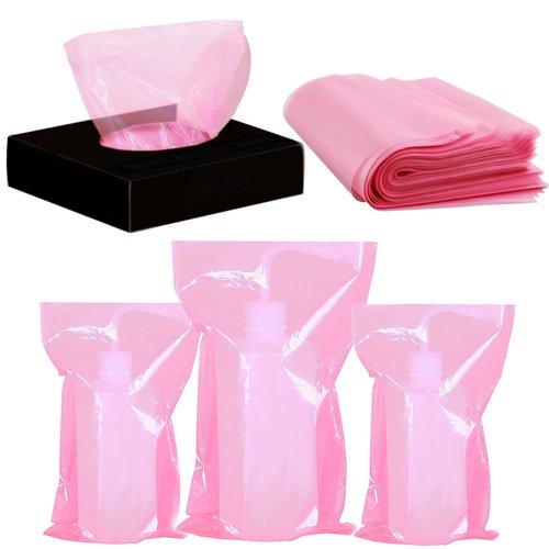 500PCS Bottle Bags Tattoo, Disposable Tattoo Wash Bottle Covers Bag Pink, Tattoo Squeeze Bottle Bags for 250ml 500ml, Tattoo Bottle Bag for Tattooing,Tattoo Supplies,Tattoo Accessories
