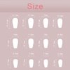 Silver Glitter Press on Nails Medium Square Fake Nails with Rhinestones Design Glossy Pink White Artificial False Nails for Women Girls DIY Manicure Decoration Reusable Stick on Nails Glue on Nails