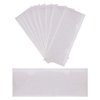 Tupalizy 20PCS Self-Adhesive Index Card Pockets with Top Open for Loading Clear Plastic Business Card Label Holders Sleeves for Labeling Marking Storage Bins Boxes Organizing Pictures(3.6x2.5 Inches)