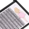 Dedila 8-22mm to Choose 20D/40D/60D/80D/100D Individual False Eyelashes Makeup Cluster Eyelashes Thickness 0.07mm D Curl Natural long Black Soft 3D Eye Lashes Extensions (20D-16mm)