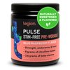 LEGION Pulse Pre Workout Supplement - All Natural Nitric Oxide Preworkout Drink to Boost Energy, Creatine Free, Naturally Sweetened, Beta Alanine, Citrulline, Alpha GPC (Caffeine Free Blue Razz)