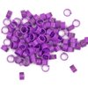Juroicessry 100Pcs Purple Number (001-100) Inner Diameter 8mm Pigeon Leg Poultry Dove Bird Band Rings Foot Pigeon Supplies Parrot Clip Bird Toys
