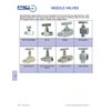 PIC Gauges NV-SS-1/4-HS-180-FXF 316 SS Straight Needle Valve w/ Hydraulic Service Seat, 1/4" Female NPT x 1/4" Female NPT, 10000 psi Pressure