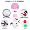 Aneco 6 Pack Build Snowman Decorating Kit Christmas Snowman DIY Craft Modeling Clay Making Kit Winter Gift Xmas Toys for Holiday Home Supplies