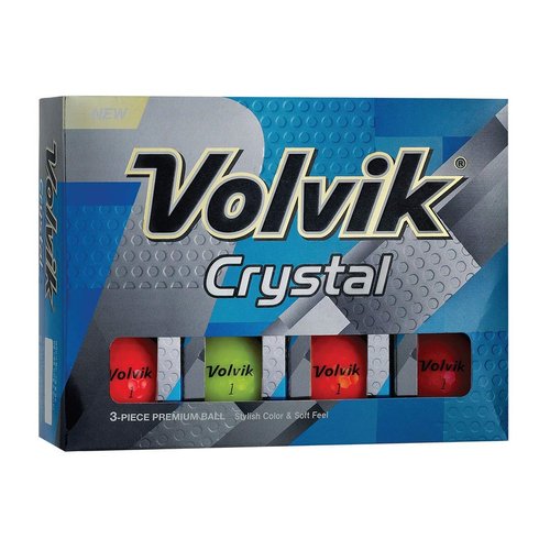 Volvik Crystal Golf Balls, Multicolor (One Dozen)