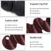 NiegMeag Burgundy Bundles Ombre Deep Wave Human Hair Bundles Brazilian Unprocessed Virgin Hair 3 Bundles 16 18 20 Inch Two Tone Black and Wine Red Bundles Human Hair Extensions…