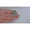 Generic Small/medium gold metal clear and black crystal hair claw clip jaw clip