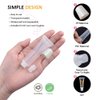 AMORIX 6 Packs Lip Gloss Tubes 5ml White Cap Lip Gloss Containers Empty Lip Balm Tubes Cosmetic Squeeze Lipgloss Tubes for DIY Lip Gloss Base