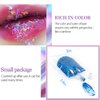 DAGEDA 40ml Blue Body Glitter Gel, Face Glitters Shimmer Liquid Eyeshadow for Singer Concerts Rave Accessories, Chunky Glitter for Hair Face Body, Holographic Laser Powder Festival Glitter Makeup