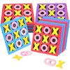 Tic Tac Toe - (Pack of 36) Foam Tic-Tac-Toe Mini Board Game for Kids - for Birthday Party Favors, Goody Bag Fillers, End of Year Gifts for Students (Blue, Purple, Red)