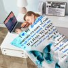 to My Daughter Gift Blanket, Daughter Birthday Gifts from Mom Dad, Gift for Daughter Graduation Wedding Valentines Day Soft Throw Blanket 50"x 60"