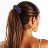 Fashey Beaded Hair Ties Elastic Ponytail Holders Crystal Hair Tie 3 Pcs Rhinestone Hair Scrunchies Hair Accessories for Women