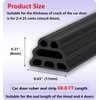 SOZATO Car Door Seal Strip,3 Layer Pyramid Structure Automotive Rubber Weather Stripping Self Adhesive Auto Door Soundproofing Weatherstrip Fit Truck Pickup Rv Trunk Hood Cove(Pyramid 68.8Ft)