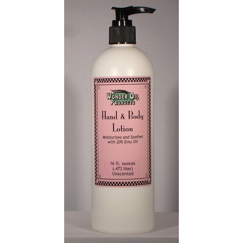 16 fl. ounces 20% Emu Oil Hand and Body Lotion Unscented