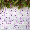 30 Pcs Purple Swirls Decorations Hanging Swirl Decorations Party Streamers for Ceiling Party Decorations