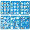 206pcs Winter Stickers, Winter Holiday Stickers with Snowman Christmas Tree Penguin Hello Winter Stickers for Kids Party Favors for Envelopes Cards Crafts Decoration